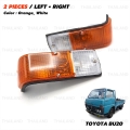 ไฟหรี่มุม ข้างซ้าย+ขวา 2 ชิ้น สีส้ม,ใส สำหรับ Toyota DYNA BU20 BU30 RU20 RU30 HU20 HU30 HU40 ปี 1977-1984